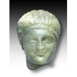 Head Of Imperial Empress Agrippina The Younger, Imperial Period Circa 1st Century AD