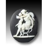 A GREEK CAMEO OF A CUPID & GODDESS