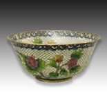 A CLOISONNE PLIQUE A JOUR BOWL