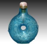 A CHINESE GLASS SNUFF BOTTLE