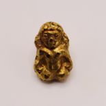 A GREEK MINIATURE GOLD FIGURE OF OXUS, CIRCA 3RD CENTURY OR LATER