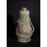 A CHINESE BRONZE RITUAL VESSEL IN THE STYLE OF ANCIENT, 19TH/20TH CENTURY OR EARLIER