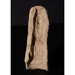 A HIGHLY RARE EGYPTIAN DOUBLE SIDED FUNERARY STELE DEPICTING A FIGURE, MIDDLE KINGDOM, CIRCA 1850 B.