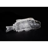 A HIGHLY RARE CARVED ROCK CRYSTAL FISH, FATIMID, 11TH CENTURY