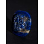 A GRAECO-ROMAN LAPIS LAZULI CAMEO OF ALEXANDER THE GREAT, CIRCA 1ST CENTURY B.C.-1ST CENTURY A.D.