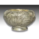 A JAPANESE SILVER FLOWER BOWL, MEIJI PERIOD, 19TH CENTURY