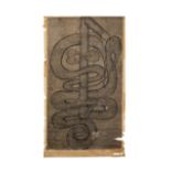 A CHINESE SCROLL DEPICTING A SNAKE FOR ISLAMIC MARKET