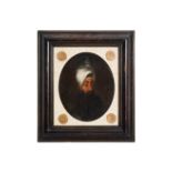 AN IMPORTANT OTTOMAN OIL PAINTING OF SULTAN ABDULHAMID I, 18TH CENTURY