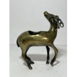 A CHINESE GILT BRONZE FIGURE OF A DEER, QING DYNASTY (1644-1911)