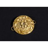 AN ANCIENT GOLD FILIGREE PART OF BRACELET 300-200 B.C. EASTERN GREEK PROBABLY HELLENISTIC PERIOD