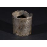 A ROMAN SILVER INSCRIBED PYXIS CUP, CIRCA 1ST CENTURY B.C.