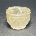 A ROMAN ROCK CRYSTAL CARVED BOWL, CIRCA 1ST CENTURY A.D.