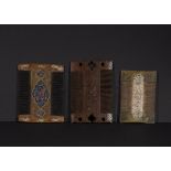 THREE QAJAR INLAID COMBS, 19TH CENTURY