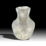 A ROMAN ROCK CRYSTAL COSMETIC JAR, CIRCA 3RD CENTURY A.D