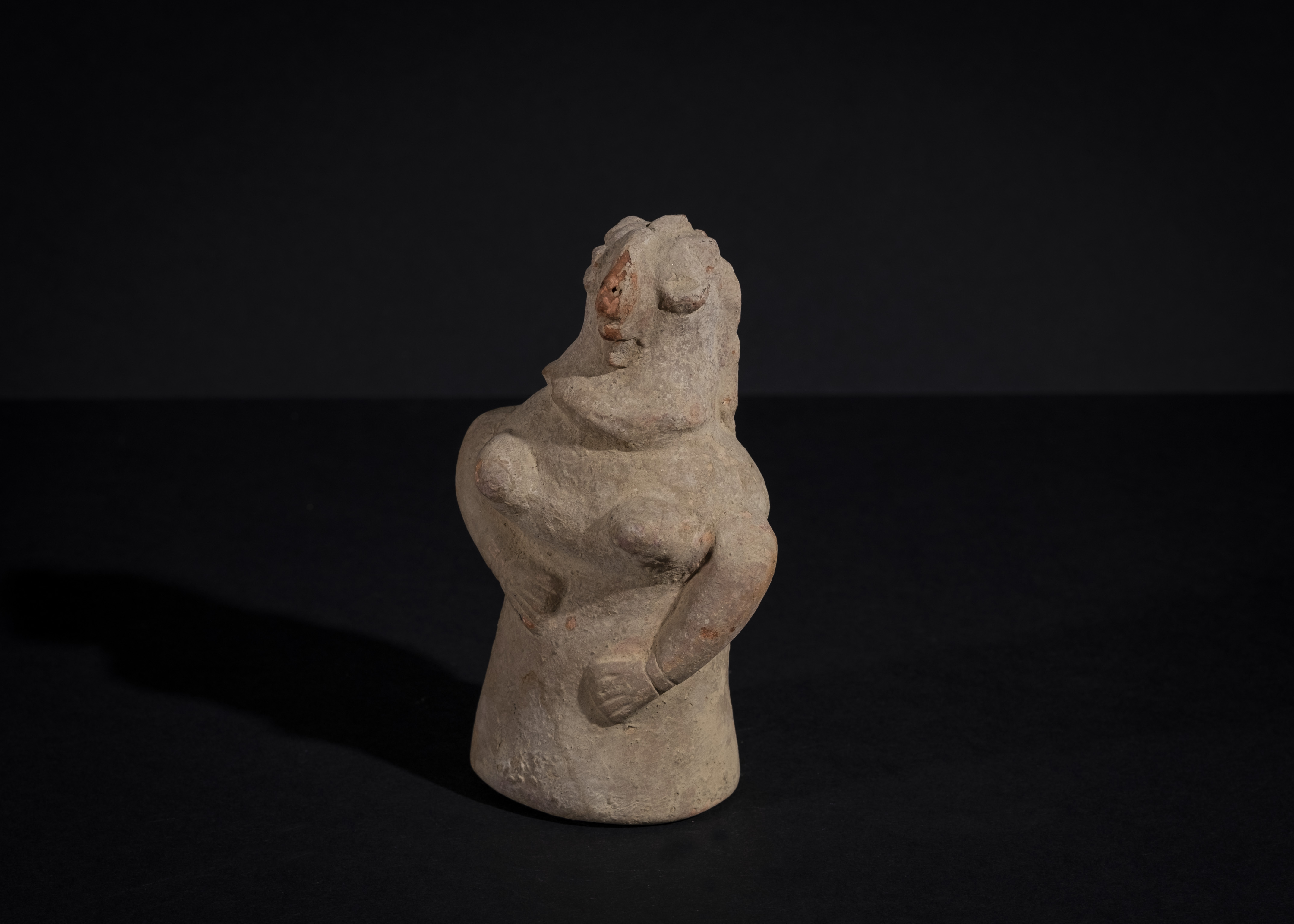 AN INDUS VALLEY HARAPPA TERRACOTTA FIGURE, POSSIBLY REPRESENTING MOTHER EARTH, 2ND MILLENIUM B.C