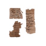 A HIGHLY RARE & COLLECTABLE COLLECTION OF EGYPTIAN COPTIC PAPYRUS FRAGMENTS, 5TH-6TH CENTURY