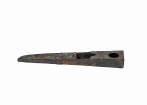 AN EARLY BRONZE INSCRIBED PEN CASE, POSSIBLY MOSUL OR JAZEERA, 13TH CENTURY