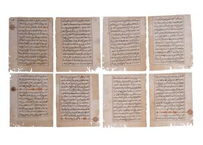 EIGHT QURAN BIFOLIO, NORTH AFRICA OR SPAIN, 17TH CENTURY OR EARLIER