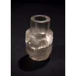 A CARVED ROCK CRYSTAL BOTTLE, FATIMID 11TH/12TH CENTURY