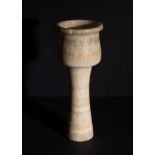 AN ALABASTER GOBLET IN THE STYLE OF BACTRIAN OR LATER