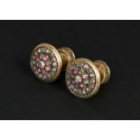 A PAIR OF GEM SET MUGHAL HAIR CLIPS, 18TH/19TH CENTURY