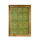 A FRAMED GREEN KAABA KISWA TEXTILE, TURKEY, OTTOMAN 19TH/20TH CENTURY