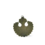 A CARVED JADE TALISMANIC PENDANT, 19TH CENTURY, QAJAR PERSIA