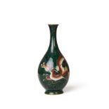 A JAPANESE CLOISONNE ENAMEL DRAGON VASE, MEIJI PERIOD (1868-1912)