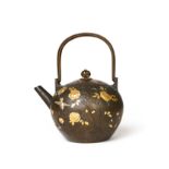 A JAPANESE MIX METAL TEAPOT, MEIJI PERIOD (1868-1912)