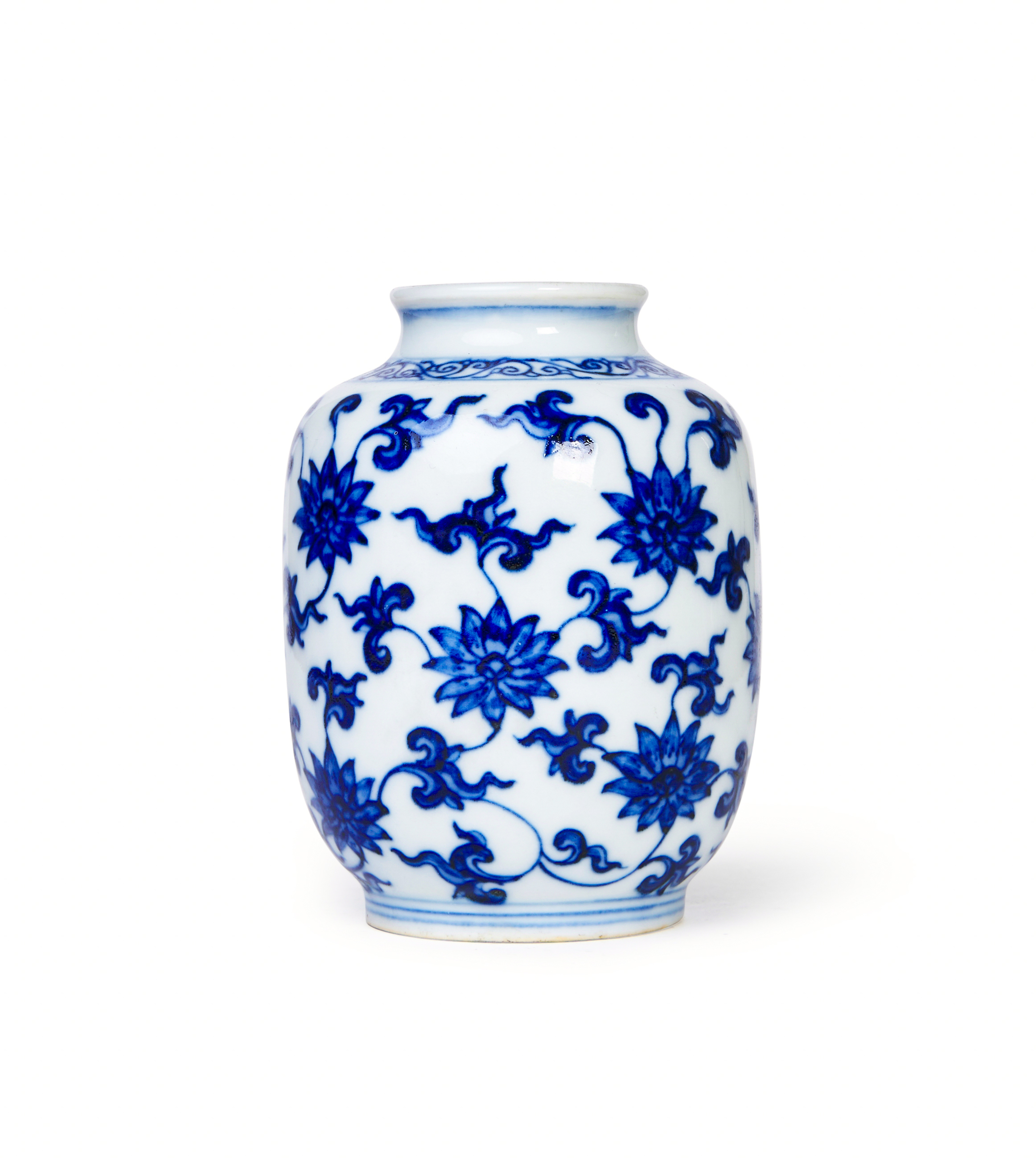 A CHINESE BLUE AND WHITE 'LOTUS' VASE, YONGZHENG SIX CHARACTER MARK & POSSIBLY OF THE PERIOD