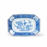 A CHINESE BLUE & WHITE MEAT DISH, KANGXI PERIOD (1662-1722)