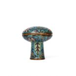 A CLOISONNE ENAMEL LIDDED OFFERING DISH, MISH DYNASTY (1388-1644)