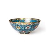A CHINESE CLOISONNE BOWL, QING DYNASTY (1644-1911)