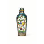 A CHINESE CLOISONNE SNUFF BOTTLE WITH FOUR CHARACTER QIANLONG MARK (1736-1795)