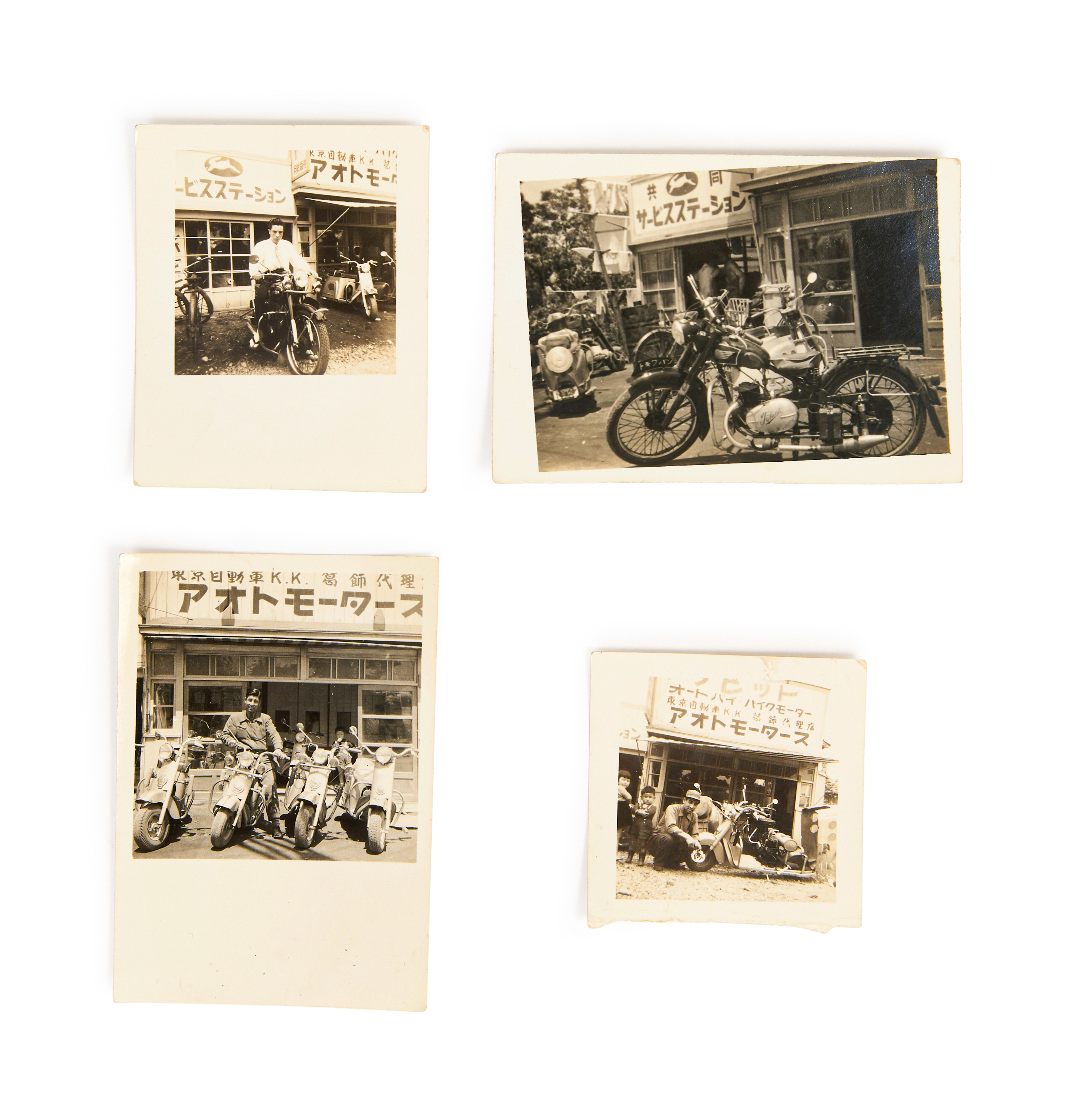 ASSORTMENT OF JAPANESE PHOTOGRAPHS OF MOTORCYCLES