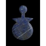 A LAPIS LAZULI IDOL, POSSIBLY ANATOLIA CIRCA 2700-2100 B.C. OR LATER