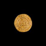 A GOLD SAMANID DINAR COIN