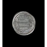 AN ABBASID SILVER DIRHAM COIN