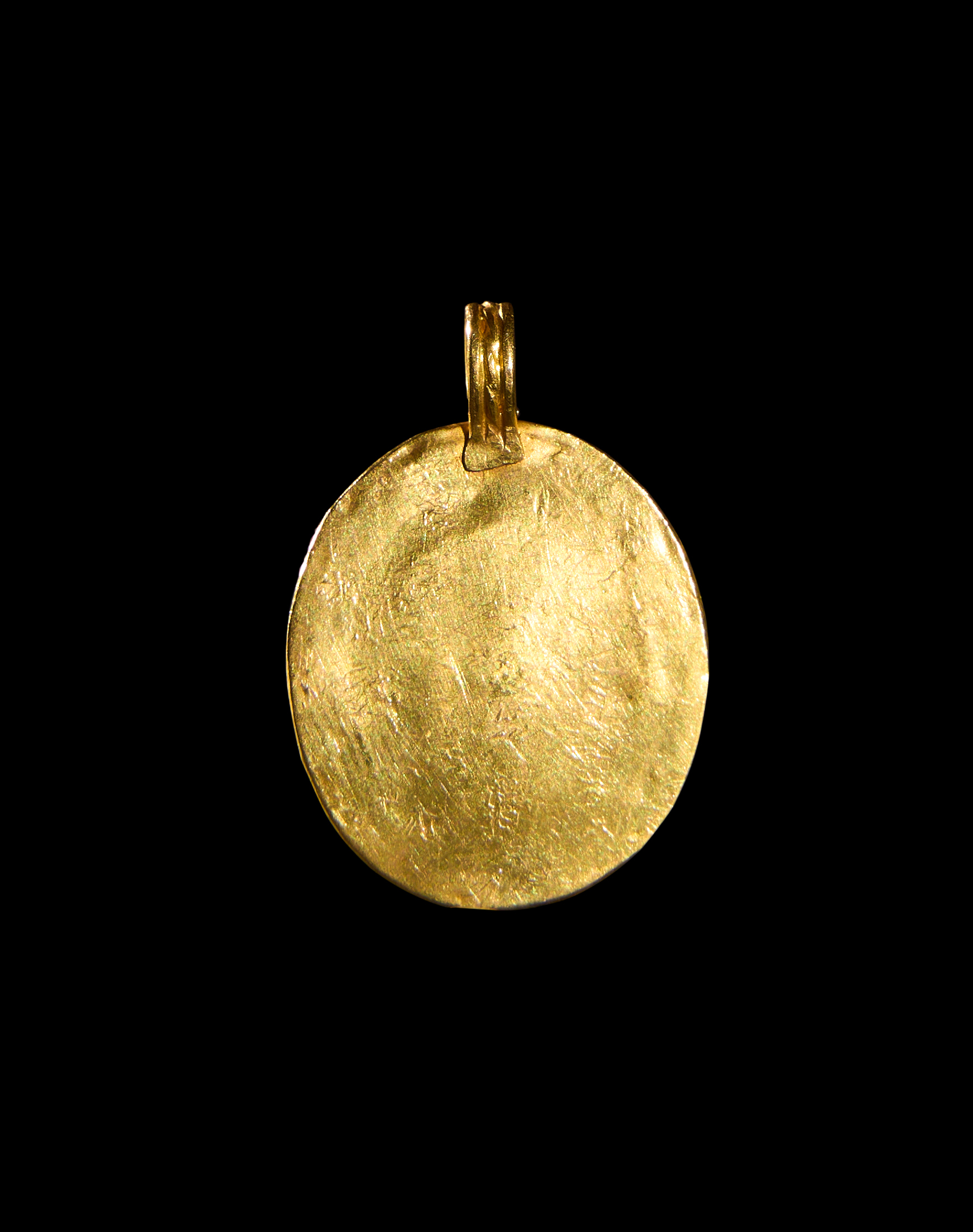 A GOLD PENDANT DEPICTING ALEXANDER THE GREAT, PROBABLY ROMAN - Image 2 of 2