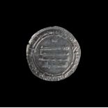 AN ABBASID SILVER DIRHAM COIN