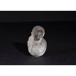 A ROMAN ROCK CRYSTAL TEAR CUP PENDANT OF A LOVER, 2ND-3RD CENTURY A.D.