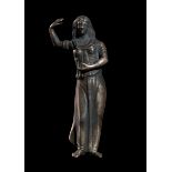 A CELTIC SILVER DANCING FIGURE OF A MAIDEN, CIRCA 2ND-1ST CENTURY B.C.