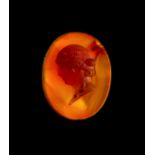 A ROMAN AGATE CAMEO OF APOLLO, CIRCA 1ST-2ND CENTURY A.D.