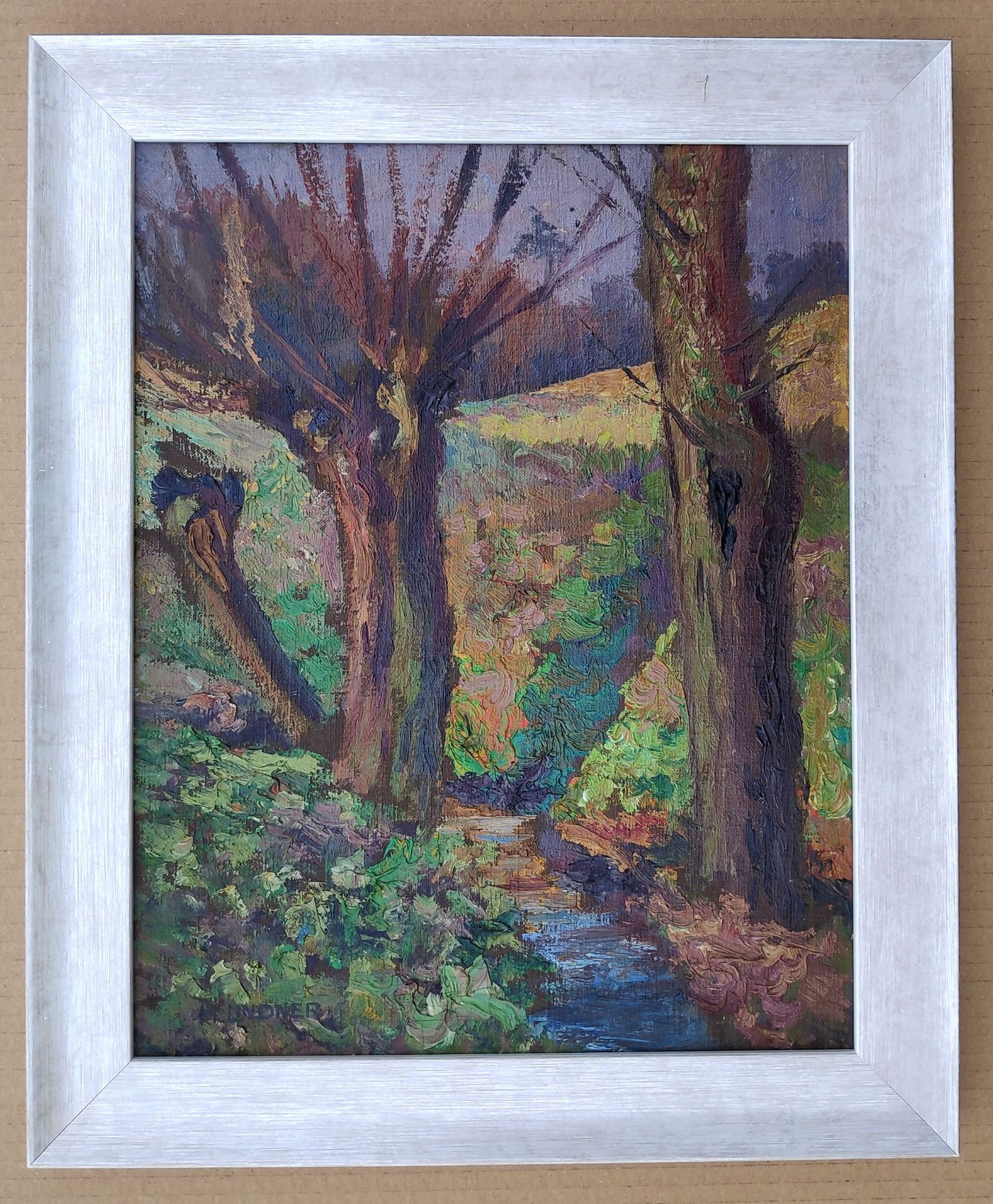 Lindner, Hans (1883 Zschopau – 1944 Niederwartha) "Frühlingsstimmung auf dem Darss“ - Bild 2 aus 3