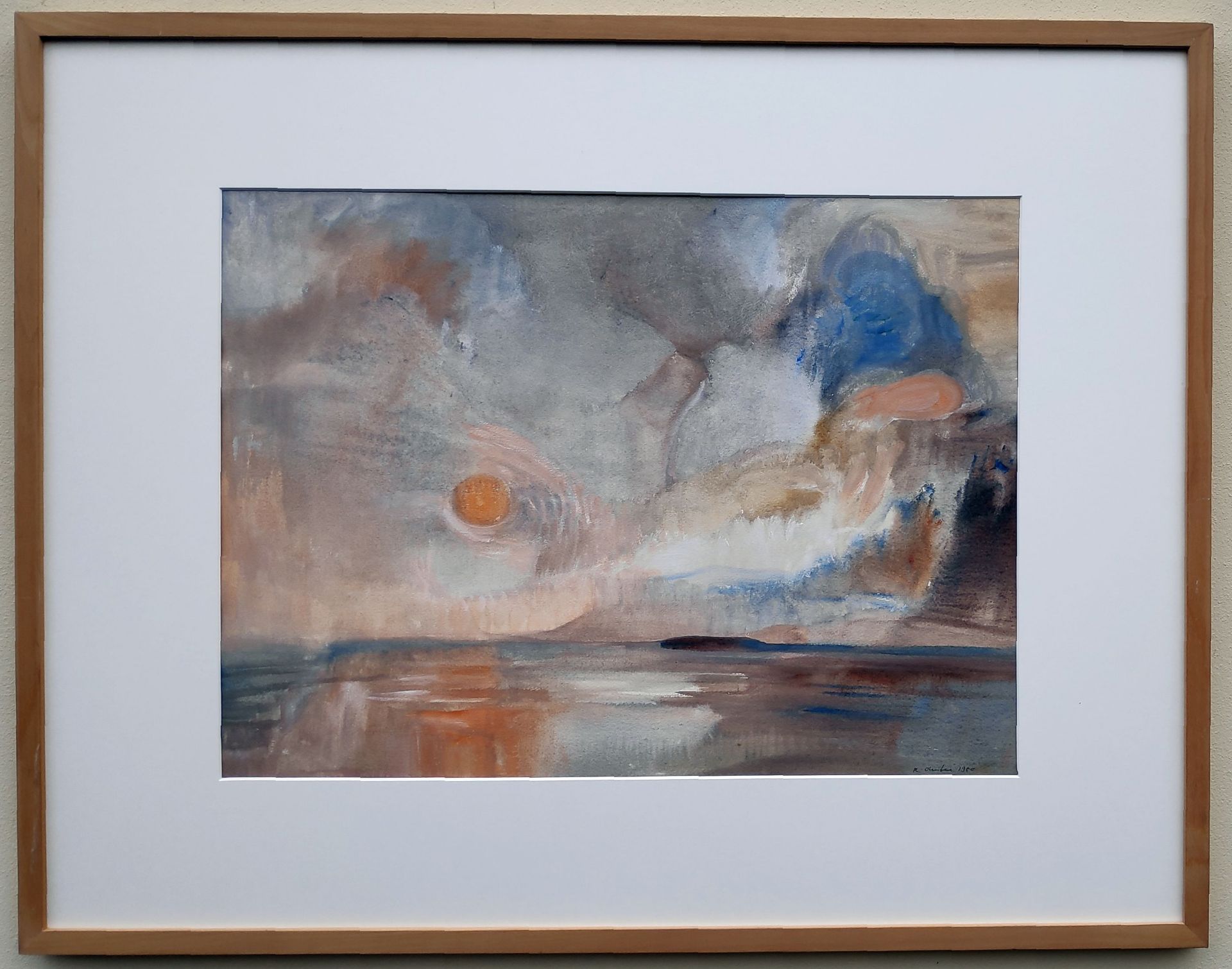 Austen, Rudolf (1931 Hainspach - 2003 Rostock) „Abendsonne über Boddenlandschaft“ - Bild 2 aus 3