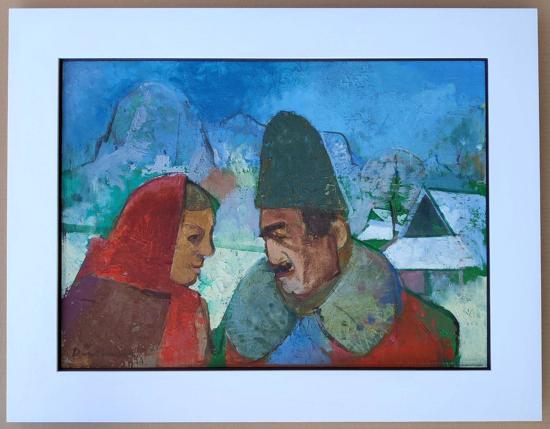 Burkhardt, Heinrich (1904 Altenburg/Thür. – 1985 Berlin) „Goralenpaar – Hohe Tatra  (Zakopane)“ - Bild 2 aus 3