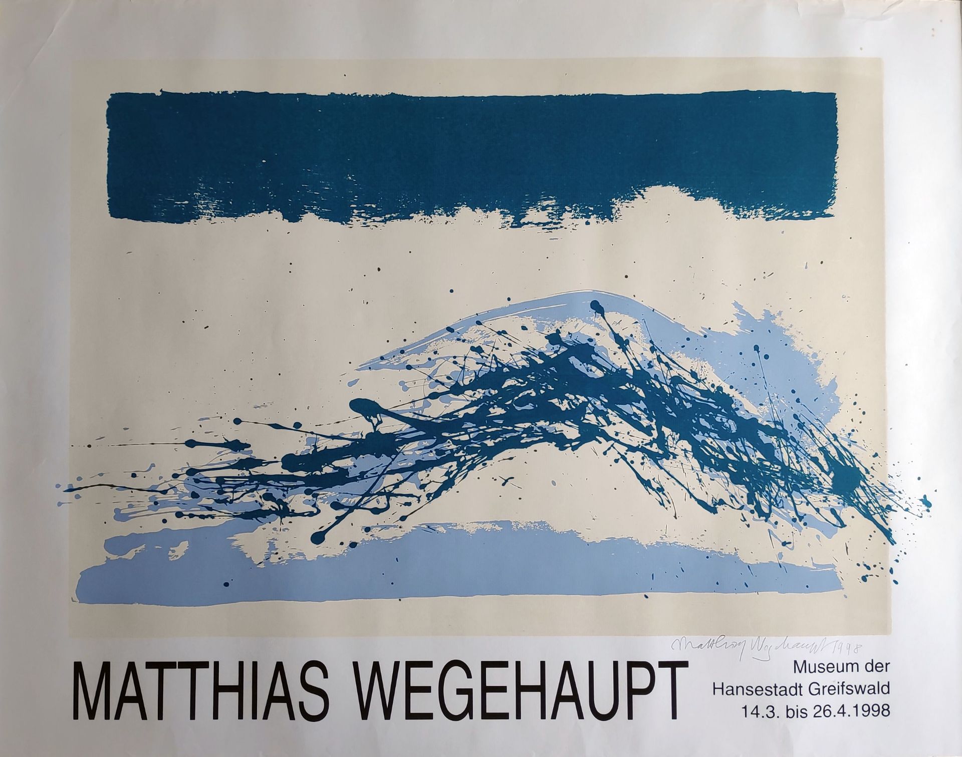 Wegehaupt, Matthias (1938 Berlin, lebt in Ückeritz) „Ausstellungsplakat 1988“ - Bild 2 aus 3