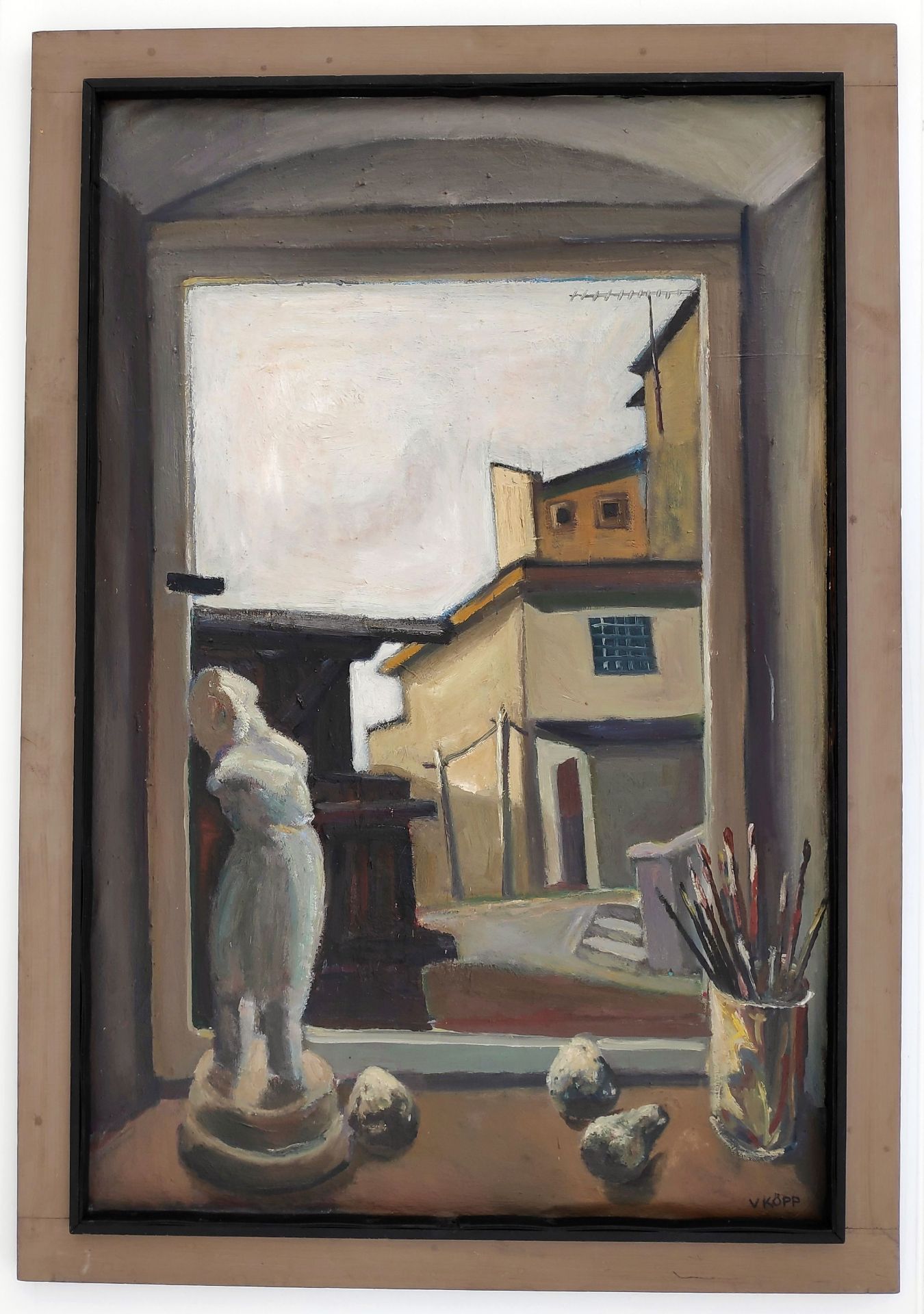 Köpp, Volker (1953 Usedom, lebt in Ahlbeck)  "Atelierfenster" - Bild 2 aus 3