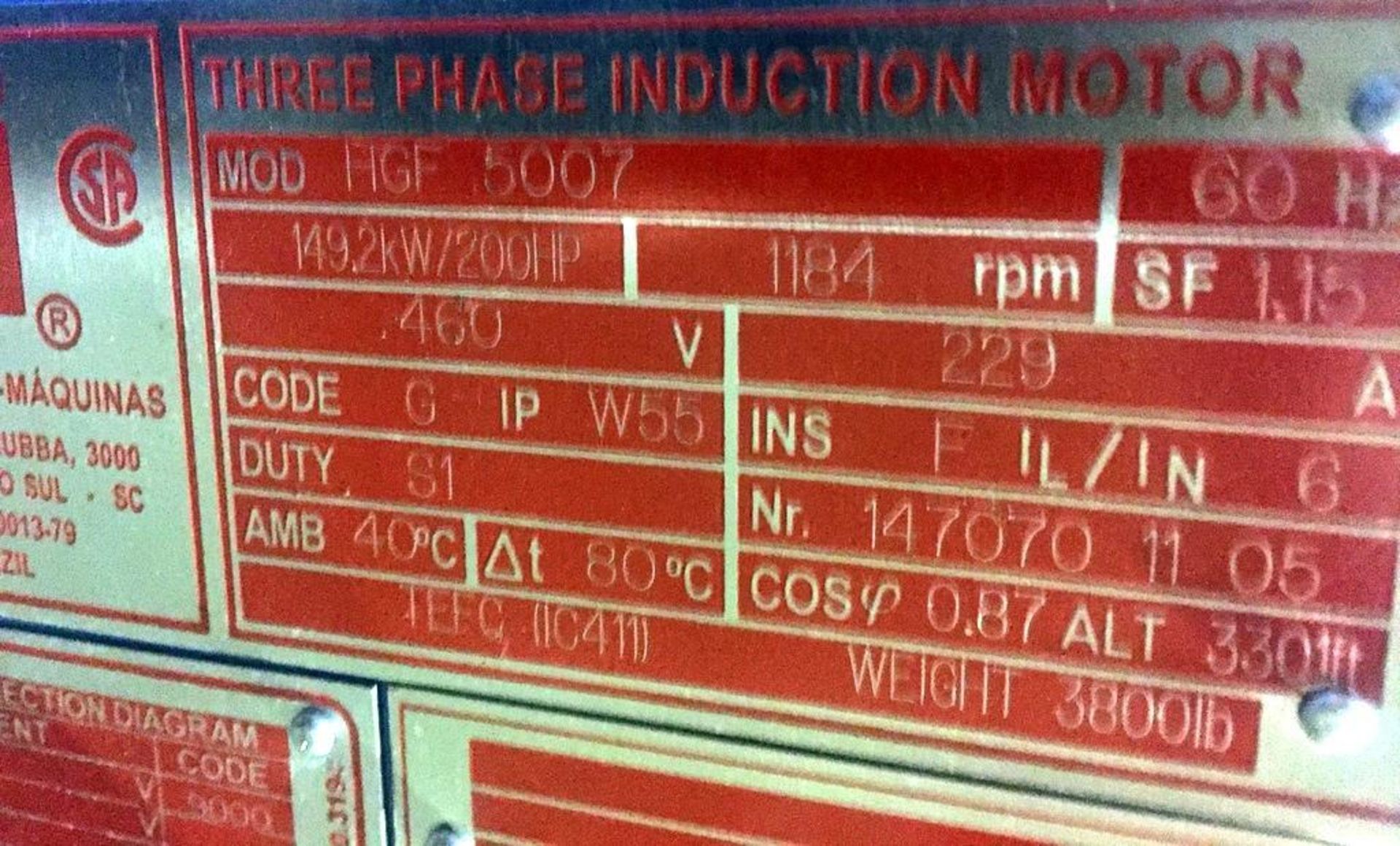 Peerless 2 Stage Turbine Pump with 200HP WEG Motor - Image 3 of 19