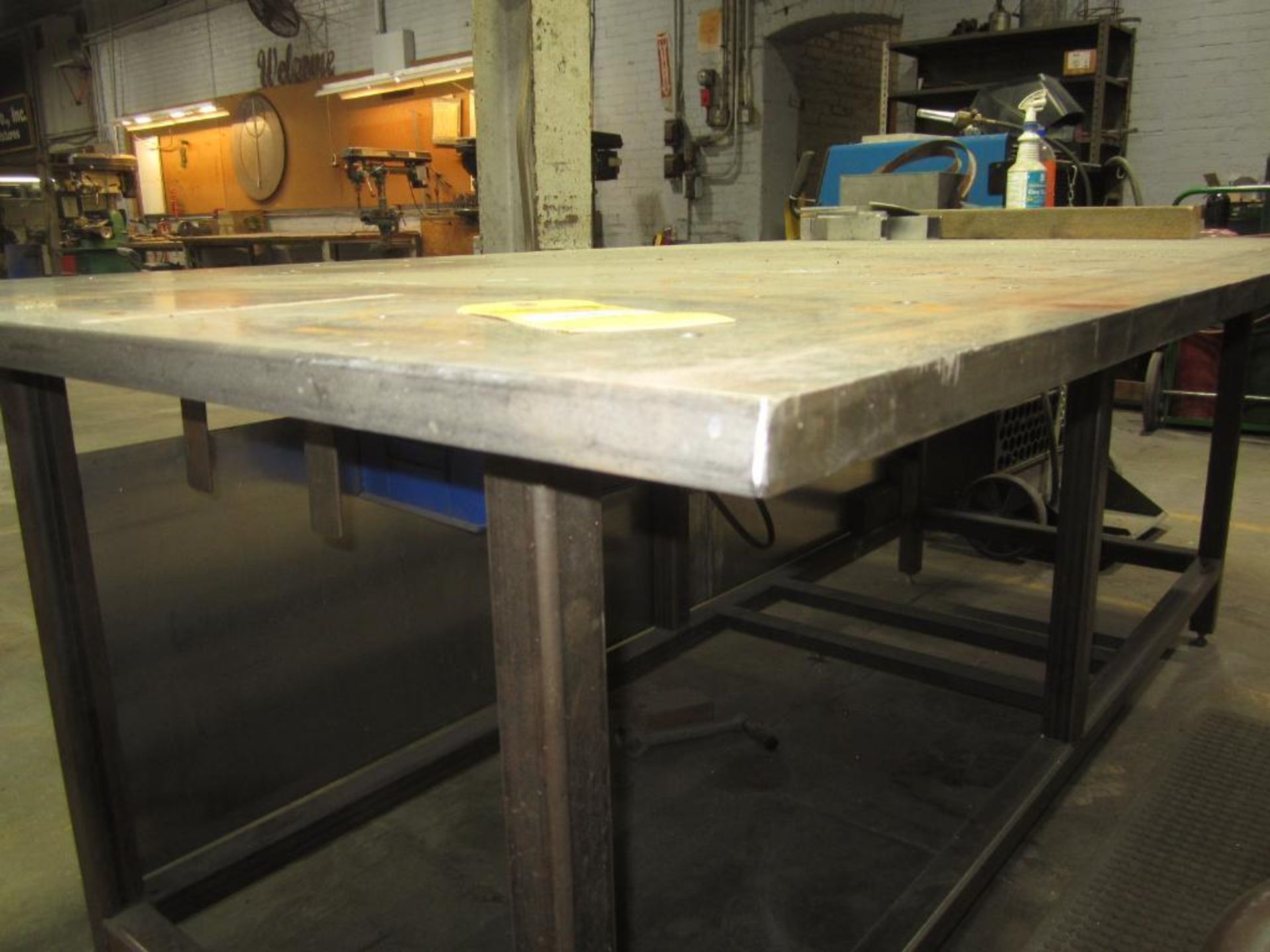 Stainless steel 1" table with gig holes top - Image 3 of 4